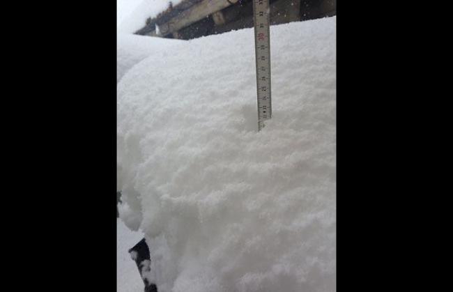 23 cm Neuschnee am Karsamstag in Simplon-Dorf