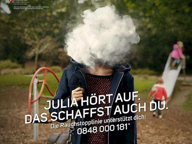 Plakat der neuen Rauchstopp-Kampagne des BAG