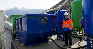 Komplexe Wasserreinigungsanlage der s&uuml;ddeutschen Firma Bauer Umwelt.