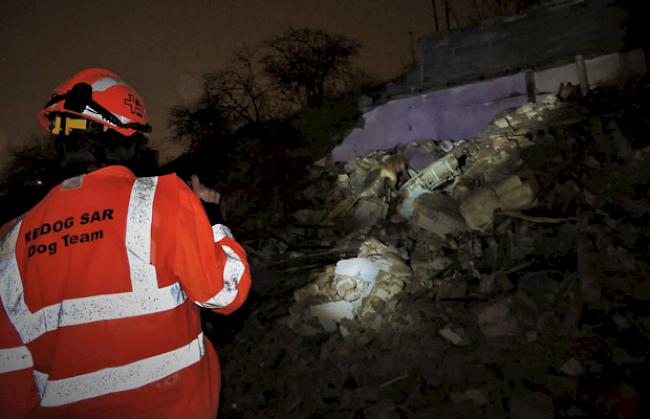 In der Türkei wurde auf einem Trümmerfeld für den Ernstfall geübt.