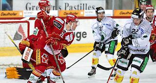 Yannick-Lennart Albrecht (links) und Langnau steigen in die NLA auf.