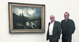 Daniel Salzmann, Pr&auml;sident der Fondation Pierre Arnaud (rechts) mit Christophe Flubacher, Wissenschaftlicher Direktor der Fondation