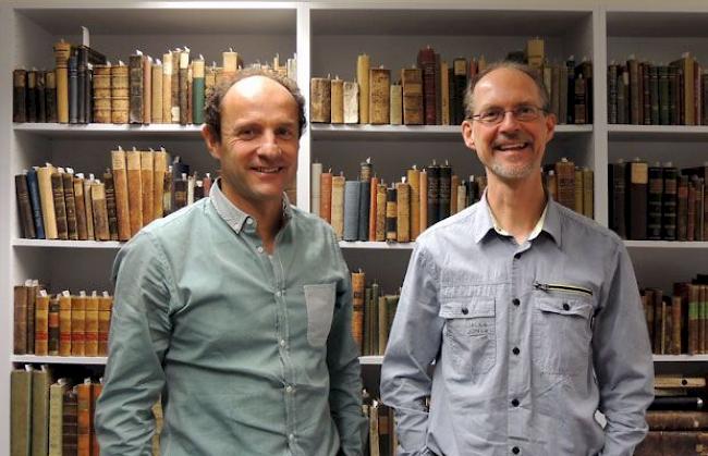 Gerhard Schmidt, Rektor des Kollegiums Spiritus Sanctus, und Prorektor Gerd Dönni