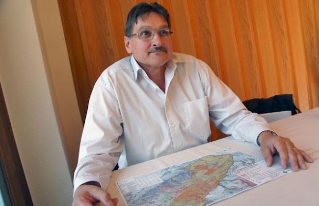 Hans Peter Lehner hat für das Veto der Umweltverbände zum Kleinkraftwasserwerk in Blatten kein Verständnis, zumal die Gemeinde nur wenige Möglichkeiten zur wirtschaftlichen Entwicklung hat.