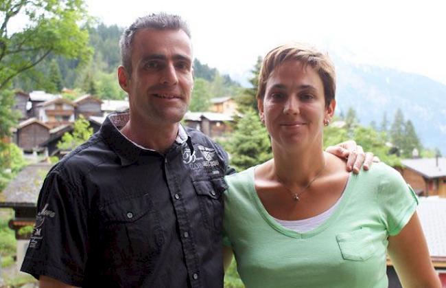 Die Gastgeber im Reka-Feriendorf Blatten-Belalp: Roger und Maria Zenklusen.