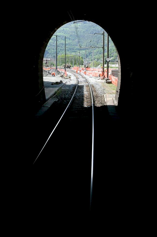 Eingang des Simplontunnels in Brig