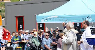 In Steg wurden die Velos gesegnet.