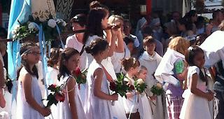 Fronleichnam-Prozession in Visp.