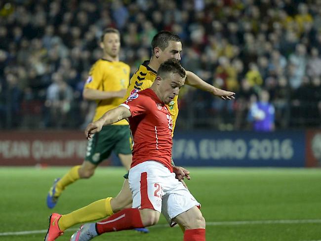 Matchwinner: Xherdan Shaqiri schoss das Schweizer Tor zum 2:1