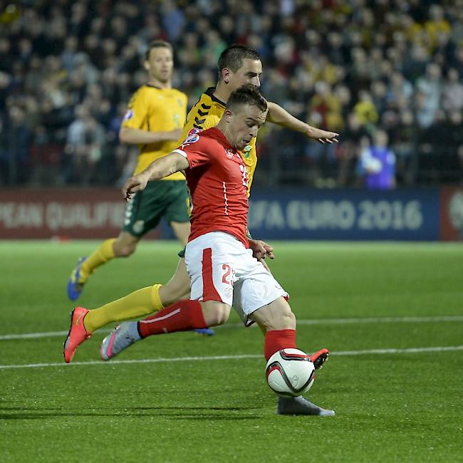 Matchwinner: Xherdan Shaqiri schoss das Schweizer Tor zum 2:1