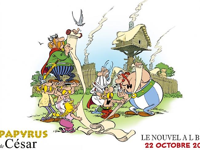 Warum nicht gleich? Der neue Asterix-Band "Le Papyrus de César" heisst auf Deutsch nun doch nicht "Cäsars Geheimnis" sondern "Der Papyrus des Cäsar" (Pressebild)