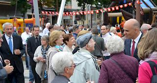 Bundesrat Alain Berset gab sich in Siders volksnah.