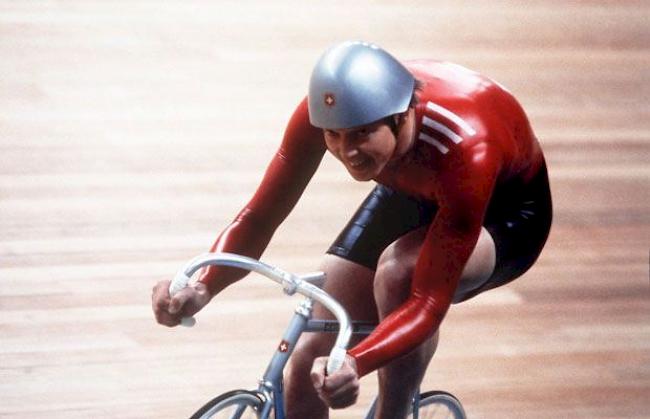 Robert Dill-Bundi auf seiner Fahrt zur Goldmedaille 1980 in Moskau.