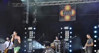 &laquo;Pyrotastics&raquo; bei ihrem Auftritt vom Freitag am Open Air Gampel.