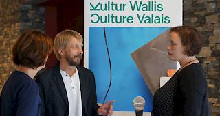 Am Rendez-vous des Walliser Kulturnetzwerks kam der Gedankenaustausch unter Kulturschaffenden nicht zu kurz.