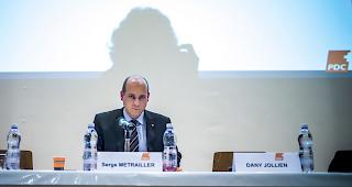 Serge M&eacute;trailler, Pr&auml;sident der Unterwalliser CVP. 