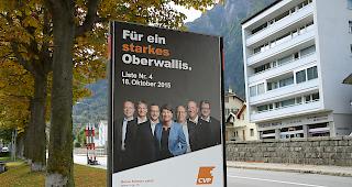 Nicht betroffen: Dieses Plakat der CVPO h&auml;lt sich an s&auml;mtliche Vorschriften.