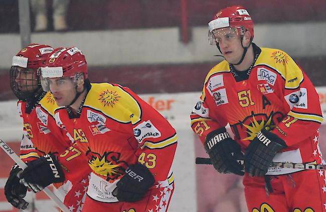 Xavier Reber (li.), Cédric Métrailler und Siders unterlagen deutlich.