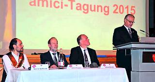 Dynamische F&uuml;hrung. Die &laquo;Amici&raquo;-Verantwortlichen Werner Bellwald, Stefan Ruppen, Roland Walker und Toni Jossen (von links).  