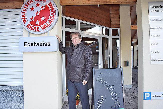 Johann Tscherrig, Gemeinderat von Turtmann-Unterems: «Wir hoffen auf einen Nachmieter.»