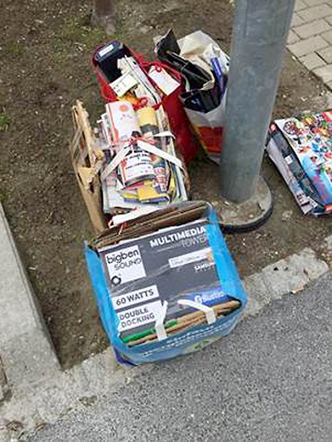 Die Gemeinde Visp will künftig nicht länger tolerieren, dass Abfälle unsachgemäss 
entsorgt werden.