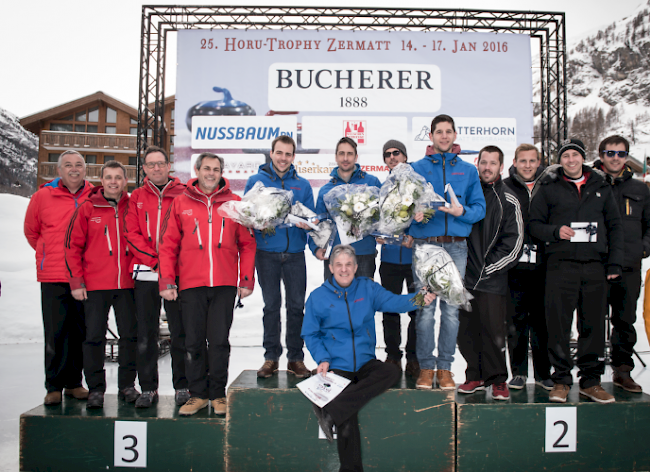 Die Horu Trophy ging in diesem Jahr ans Team Visp Leiggener aus mit Skip Adrian Rieder.