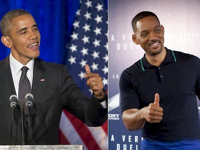 Will Smith (r) will Barack Obama spielen (Archiv).