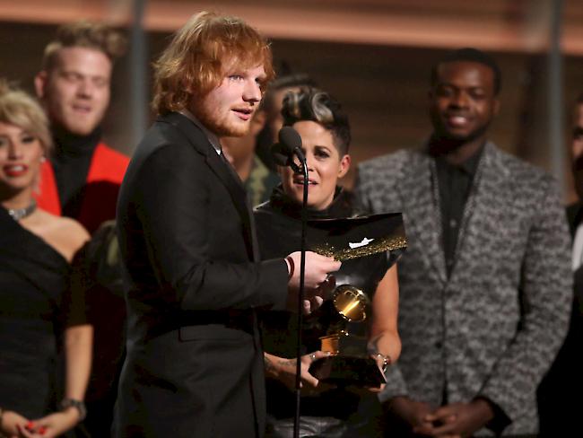 Hatte 2015 laut der Grammy-Jury den besten Song: Ed Sheeran für “Thinking Out Loud” geehrt.