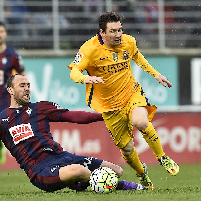 Lionel Messi ist auch in Eibar nicht zu halten und schiesst zwei Tore