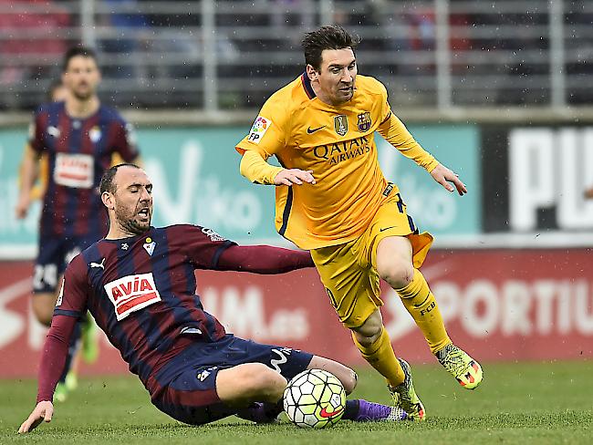 Lionel Messi ist auch in Eibar nicht zu halten und schiesst zwei Tore