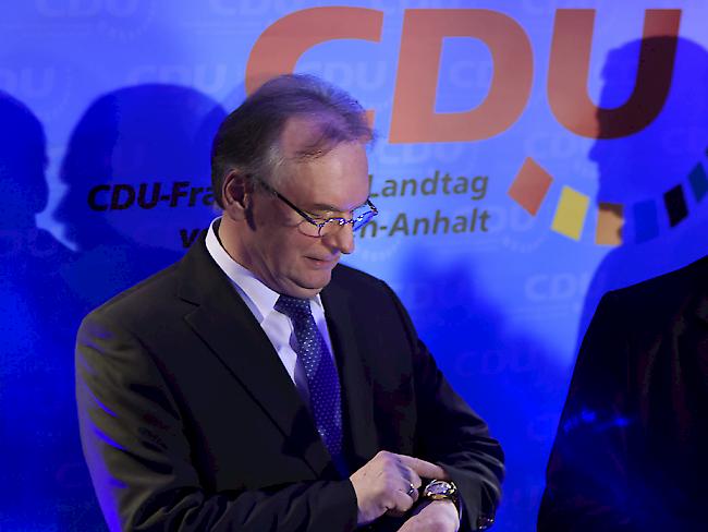 Mit einem blauen Auge davongekommen: CDU von Ministerpräsident Reiner Haseloff gewinnt in Sachsen-Anhalt trotz Verlusten.