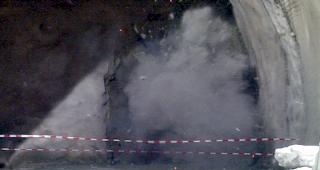 Die heutige Sprengung im Vispertaltunnel