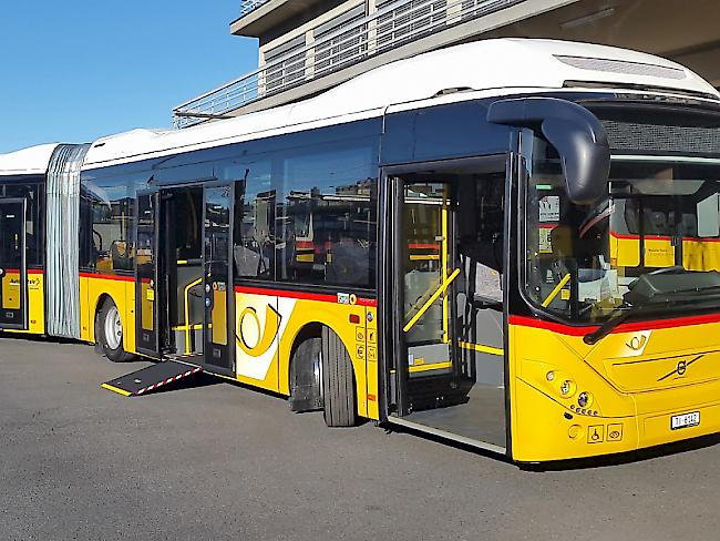 "Grüne" Technik in gelbem Gewand. Im Mendrisiotto verkehrt seit Montag der schweizweit erste hybridangetriebene Gelenk-Postbus.