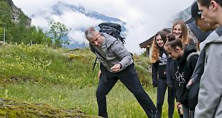 Die Sch&uuml;ler der OS Naters zeigten sich intressiert an der Projektwoche.