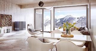 Sch&ouml;nes Panorama. Aus einzelnen Hotelzimmern und Wohneinheiten blickt man unmittelbar auf das Bietschhorn.