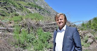 Bruno Ruppen, Gemeindepr&auml;sident von Saas-Grund, bedauert die Schliessung der Deponie.