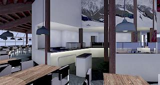 Der Innenraum des Bergrestaurants Bettmerhorn wird neu gestaltet.