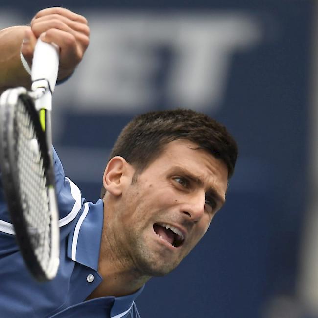 Mit Power zum sicheren Sieg: Novak Djokovic