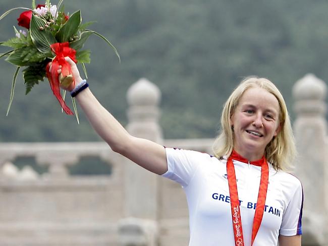 Silbermedaille 2008: In Peking wurde Emma Pooley, die heute im Kanton Zürich lebt, Zweite im Zeitfahren