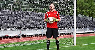 Michael Kurmann: Mit 17 Jahren schon beim FC Oberwallis Naters zwischen den Pfosten.