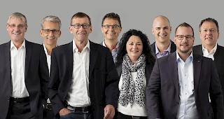 Die Kandidaten: René Salzmann, Mario Schmidt, Bruno Lochmatter, Natal Imahorn, Charlotte Salzmann, Matthias Walker, Philipp Matthias Bregy, Ulli Prior (von links nach rechts).