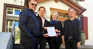 Das Bündnis für Zermatt (von links): Hermann Schaller, Philipp Fuchs, Iris Kündig  und Daniel Droz.