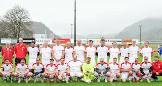 Die Koch-Fussballnationalmannschaft bei der diesj&auml;hrigen Europameisterschaft in Flims.