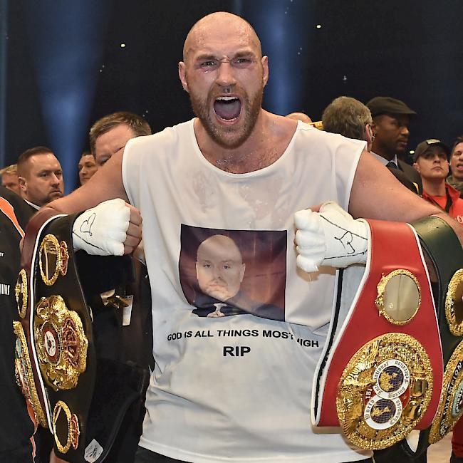 Tyson Fury nach seinem Sieg über Wladimir Klitschko im April 2016