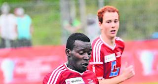 Nicht mehr im Kader. Olivier Mvondo spielt neu f&uuml;r den 2.-Ligisten Naters. 