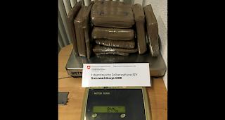 Das Grenzwachtkorps hat neun Pakete Bet&auml;ubungsmittel sichergestellt.