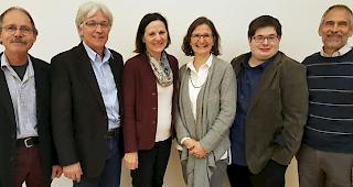 Von links: Edmund Steiner, Reinhold Schnyder, Staatsratspr&auml;sidentin Esther Waeber-Kalbermatten, Christine Seipelt Weber, Sebastian Werlen und Peter K&auml;lin.