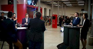 Engagiert. Die zweite Kanal9-Debatte in der Mediathek in Sitten.