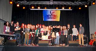 Alle Musiker des gestrigen Abends auf der Zeughaus-B&uuml;hne. 