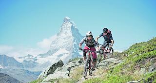 Der Ausbau der Zermatter Bikerinfrastruktur harzt.